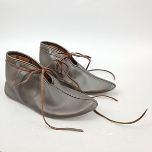 Medieval Leather Turnshoes Womens 36 Brown Renaissance LARP SCA Cosplay
